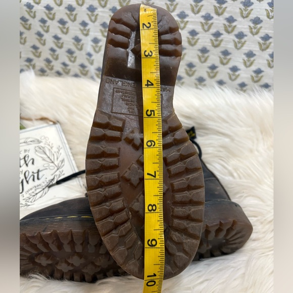 Vintage Dr. Martens Men’s Black Classic 1460 Lace Up Combat Boots YoungAdult Sz3 - Picture 12 of 13